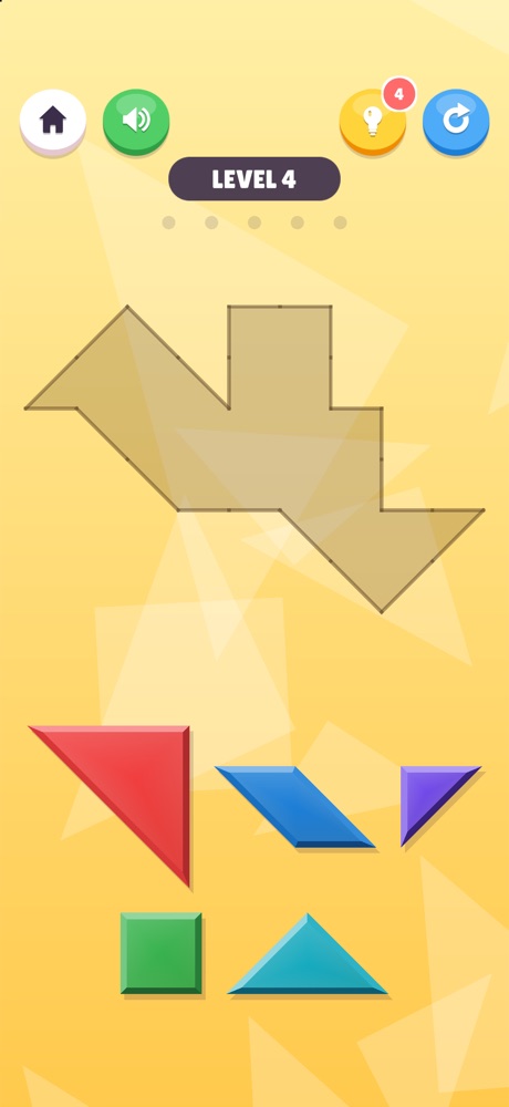 An empty puzzle silhouette with colorful pieces in the tray